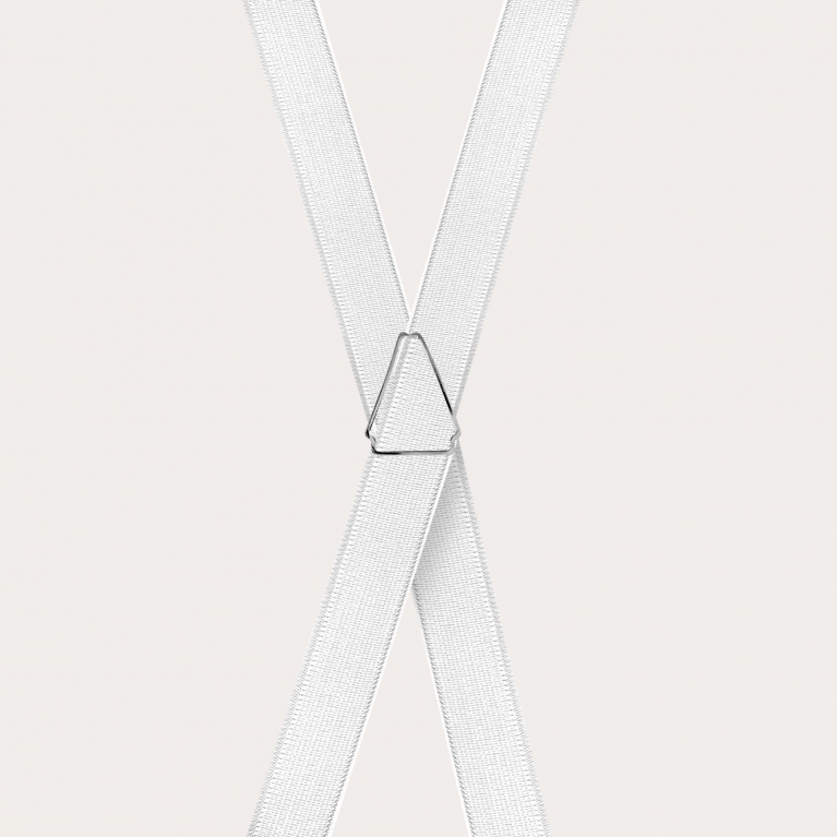 Tirantes finos en raso blanco