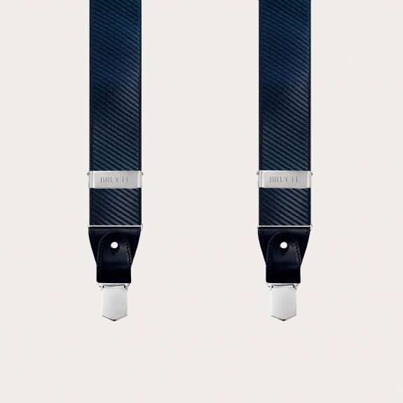 Braces suspenders blue for men