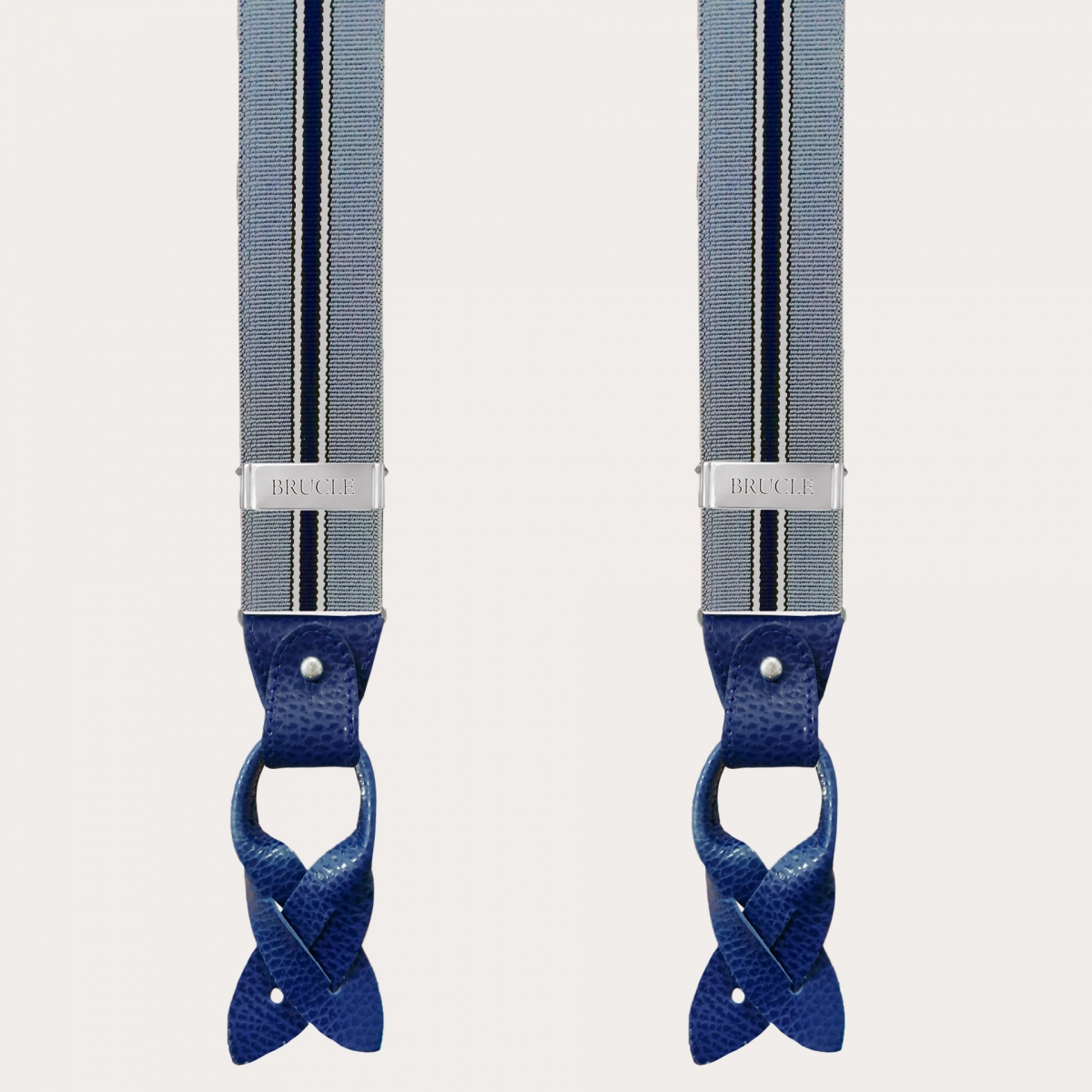 Breite doppelt verwendbare Hosenträger, Regimental Blau