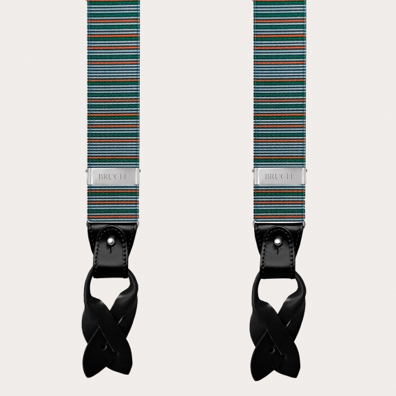 Hosenträger herren damen grun orange