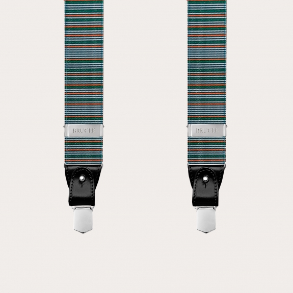 Hosenträger herren damen grun orange