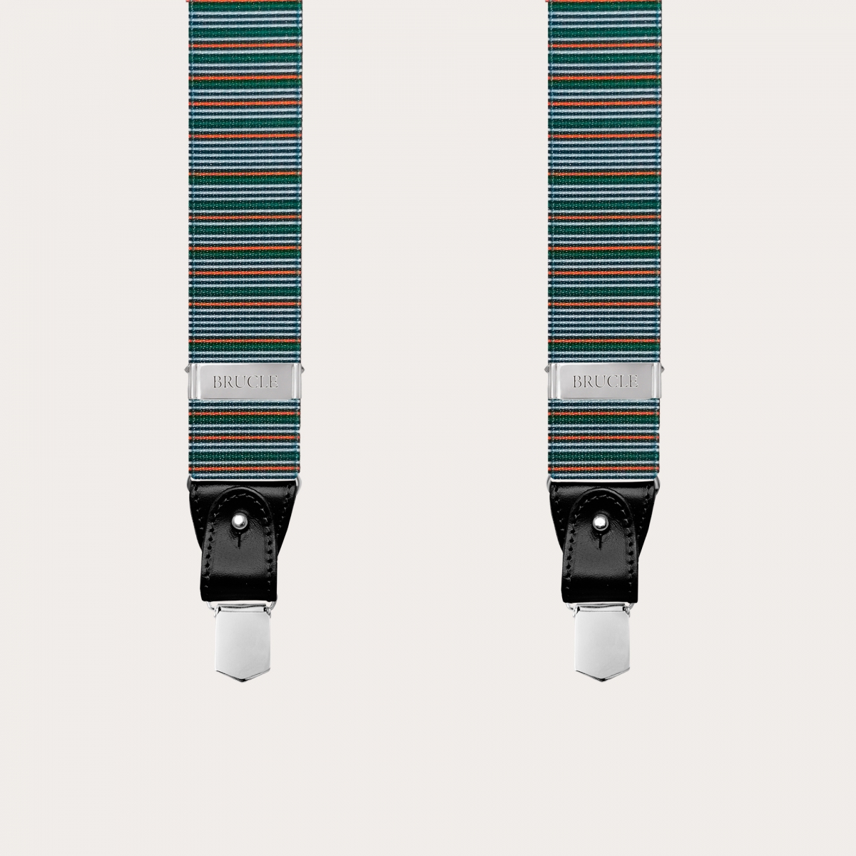 Bretelle cerimonia rosse fantasia a righe