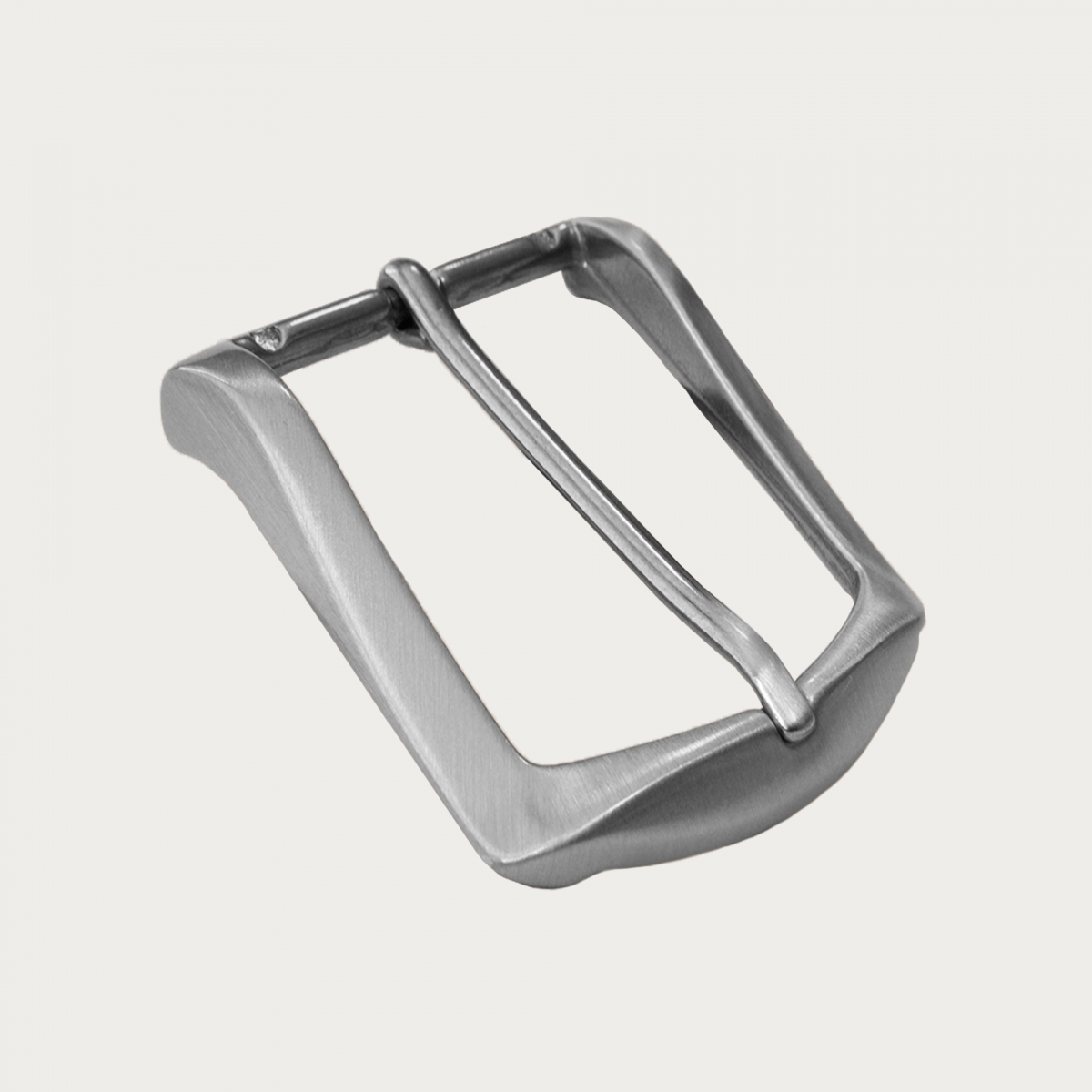 Fibbia nikel free per cinture da 30 mm, satinata