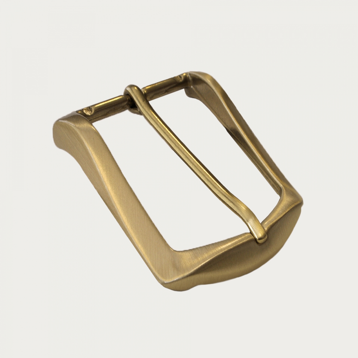 Hebilla sin níquel para cinturones de 40 mm, satinada oro