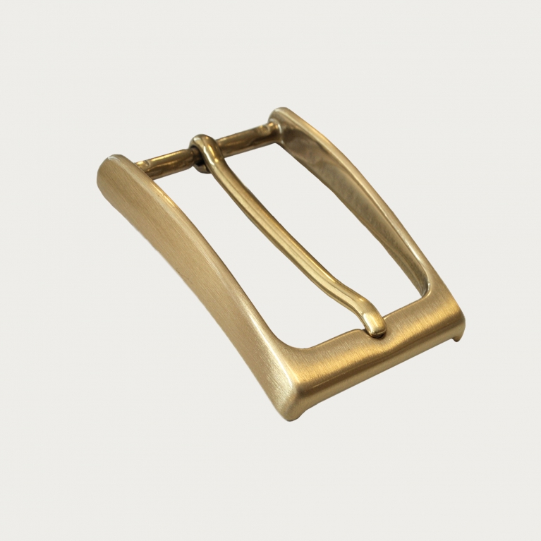 Nickel free buckle for 35 mm belts, gold satin