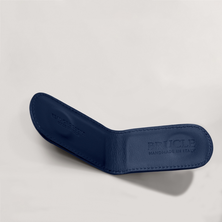 Fermasoldi magnetico in coccodrillo, blu lucido