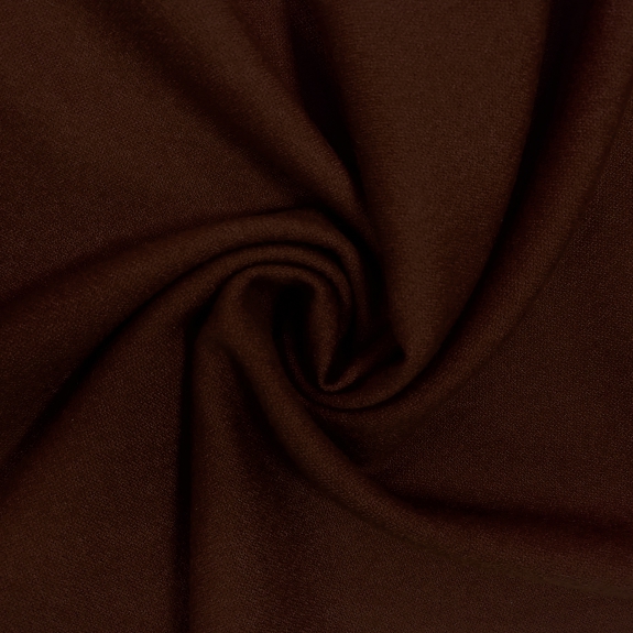 BRUCLE Warm cashmere scarf with fringes, dark brown