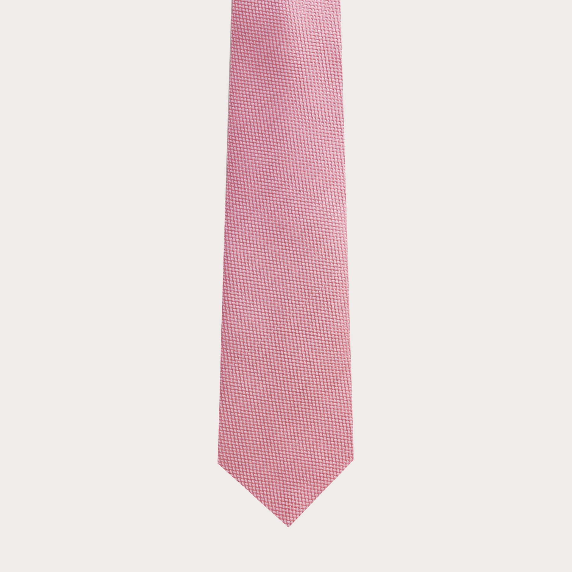 Cravatta in seta jacquard, rosa