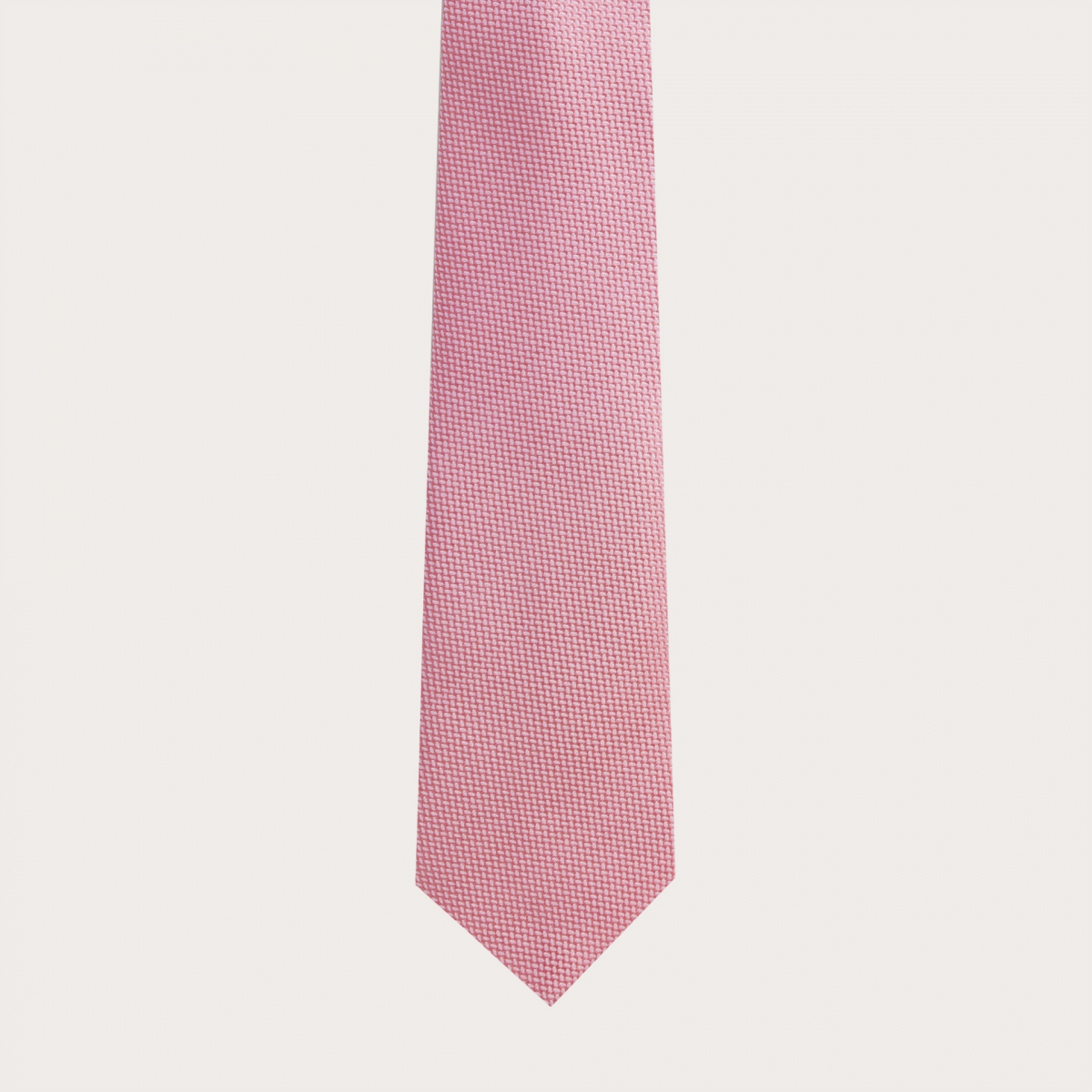 Cravatta in seta jacquard, rosa