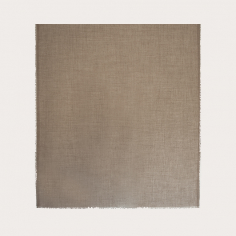 Echarpe cachemire rectangulaire, beige