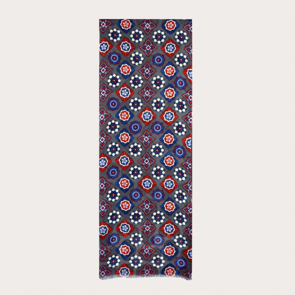 Bufanda de lana tubular con motivo paisley