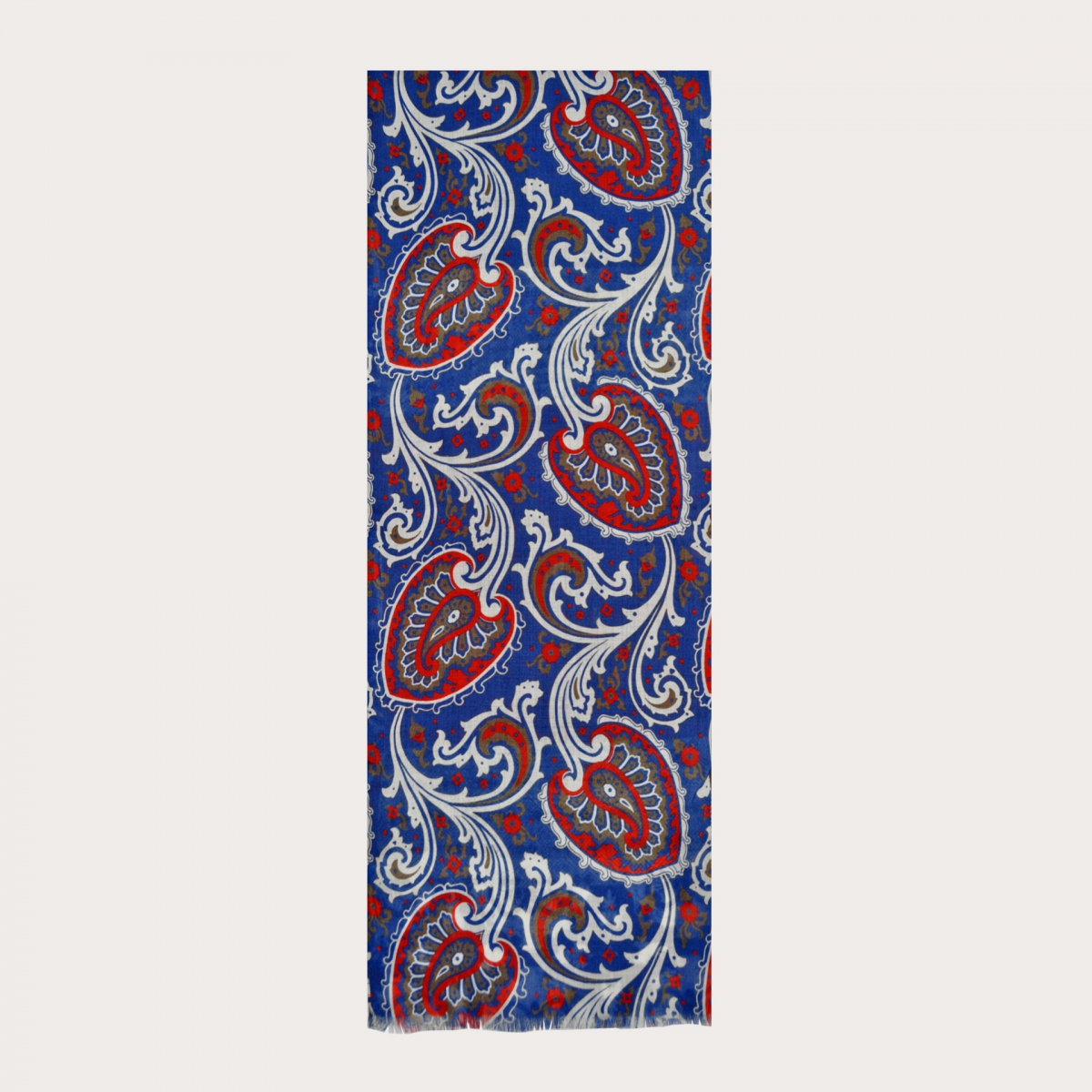 Schurwollschal mit paisley-muster