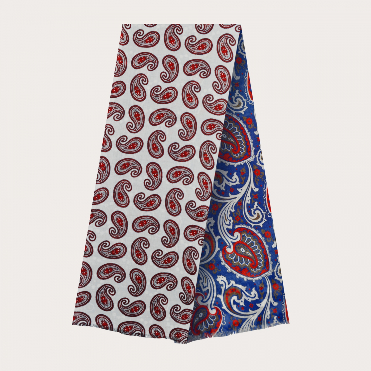 Schurwollschal mit paisley-muster