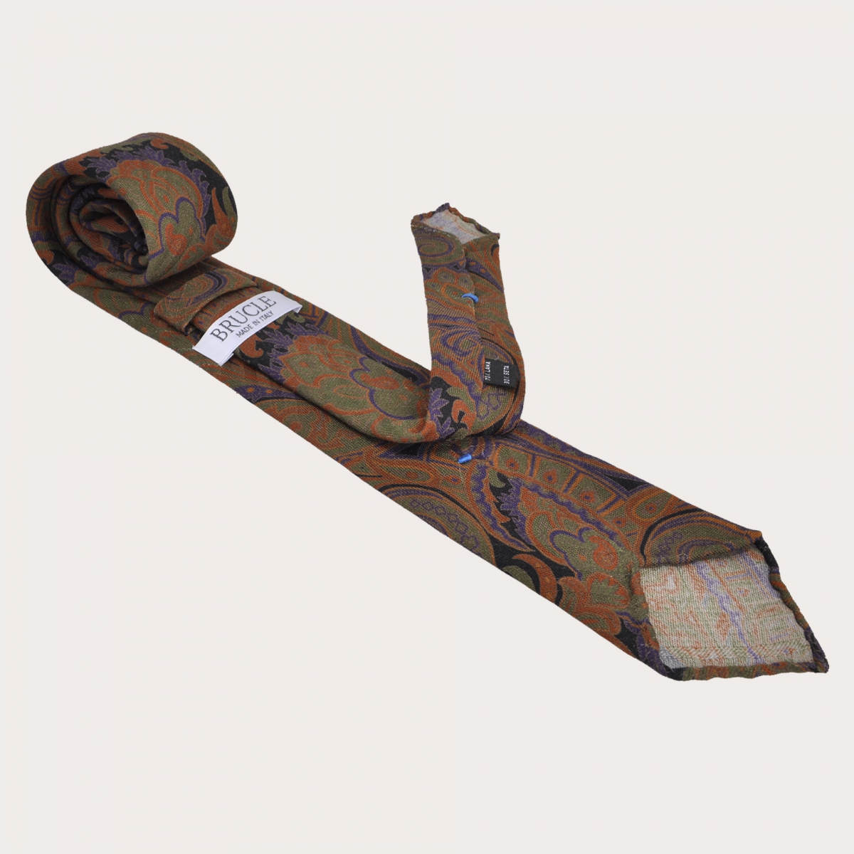 Brucle unlined woll necktie