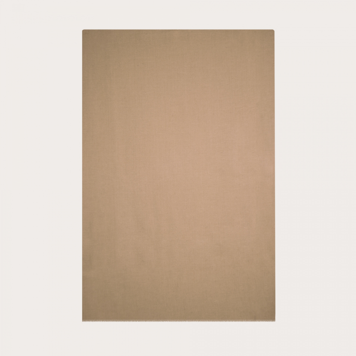 BRUCLE Echarpe en laine vierge et chanvre beige