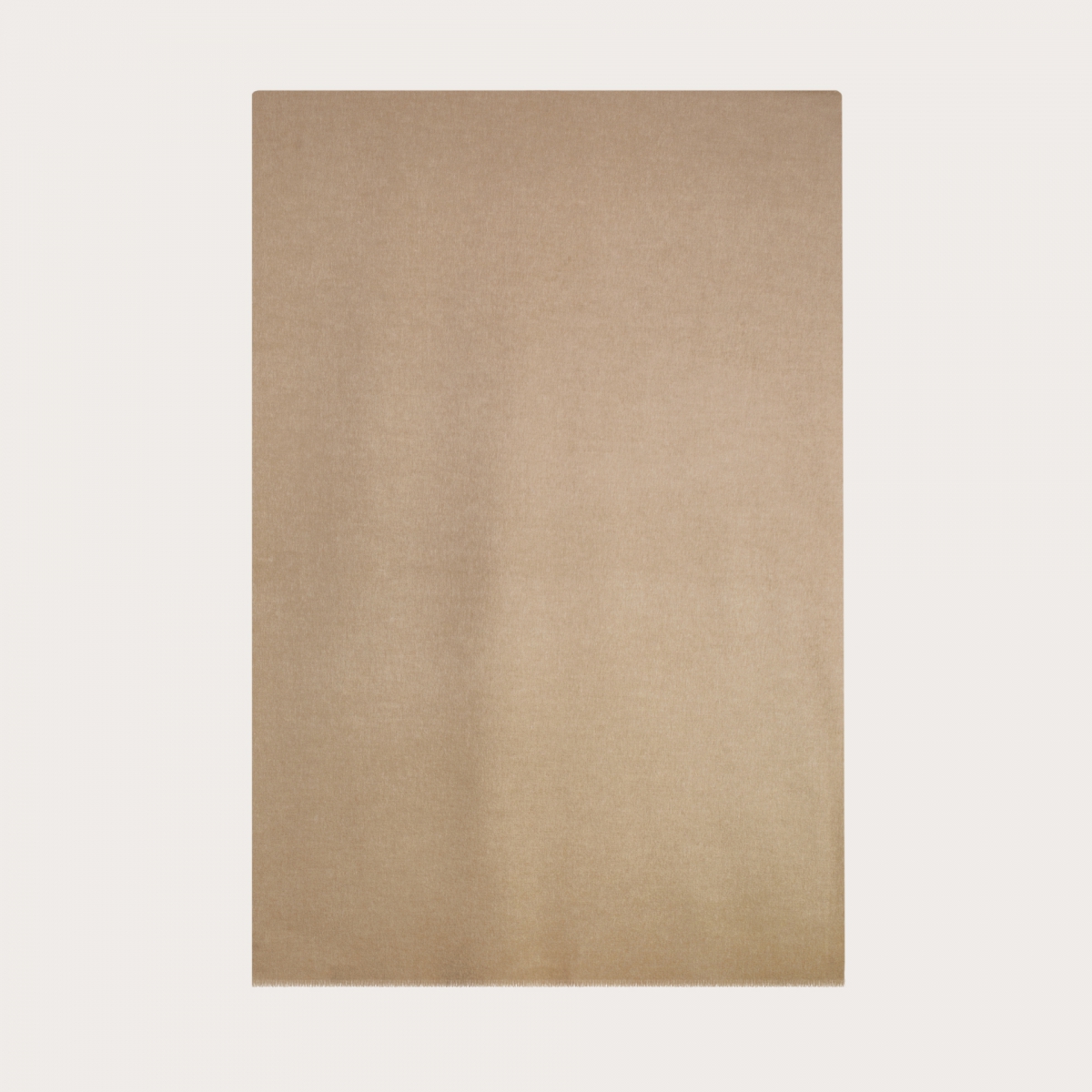 BRUCLE Bufanda de lana virgen, cáñamo y seda, beige