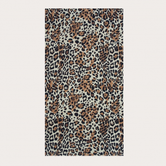 Bufanda de lana ligera con motivo animalier