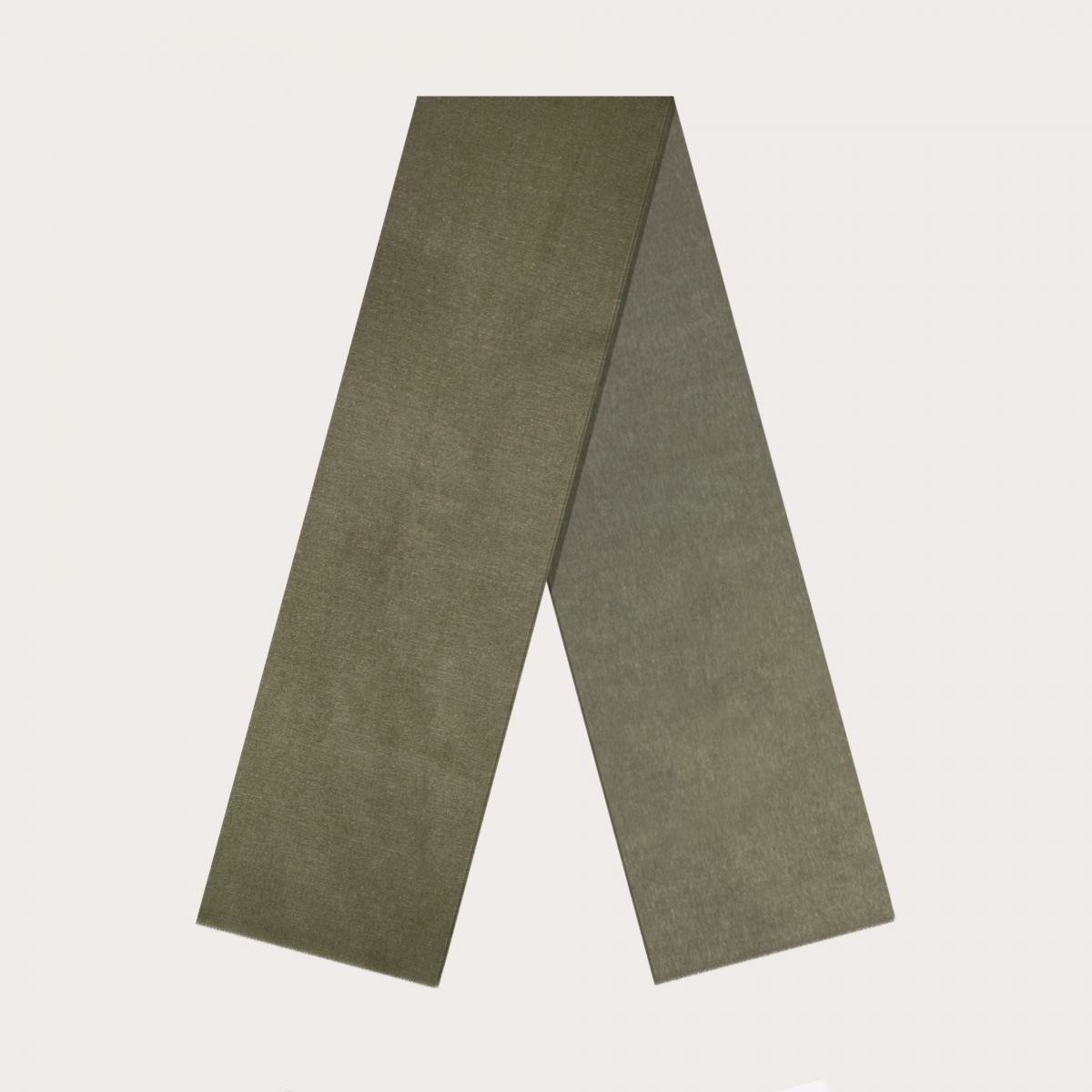 BRUCLE Bufanda de lana virgen de cáñamo y seda, verde botella