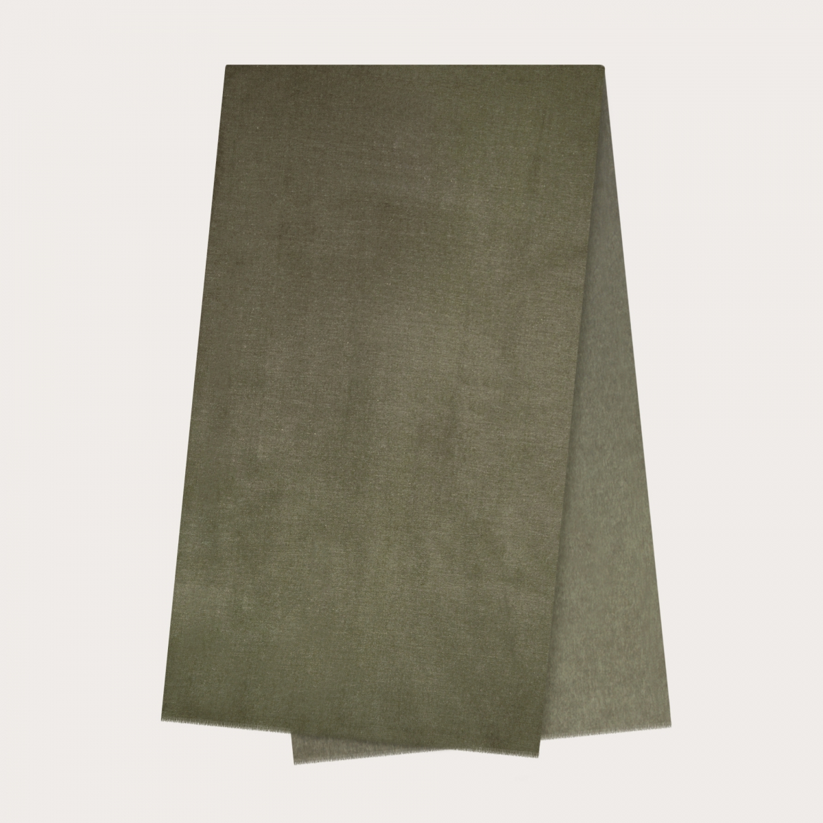 BRUCLE Bufanda de lana virgen de cáñamo y seda, verde botella