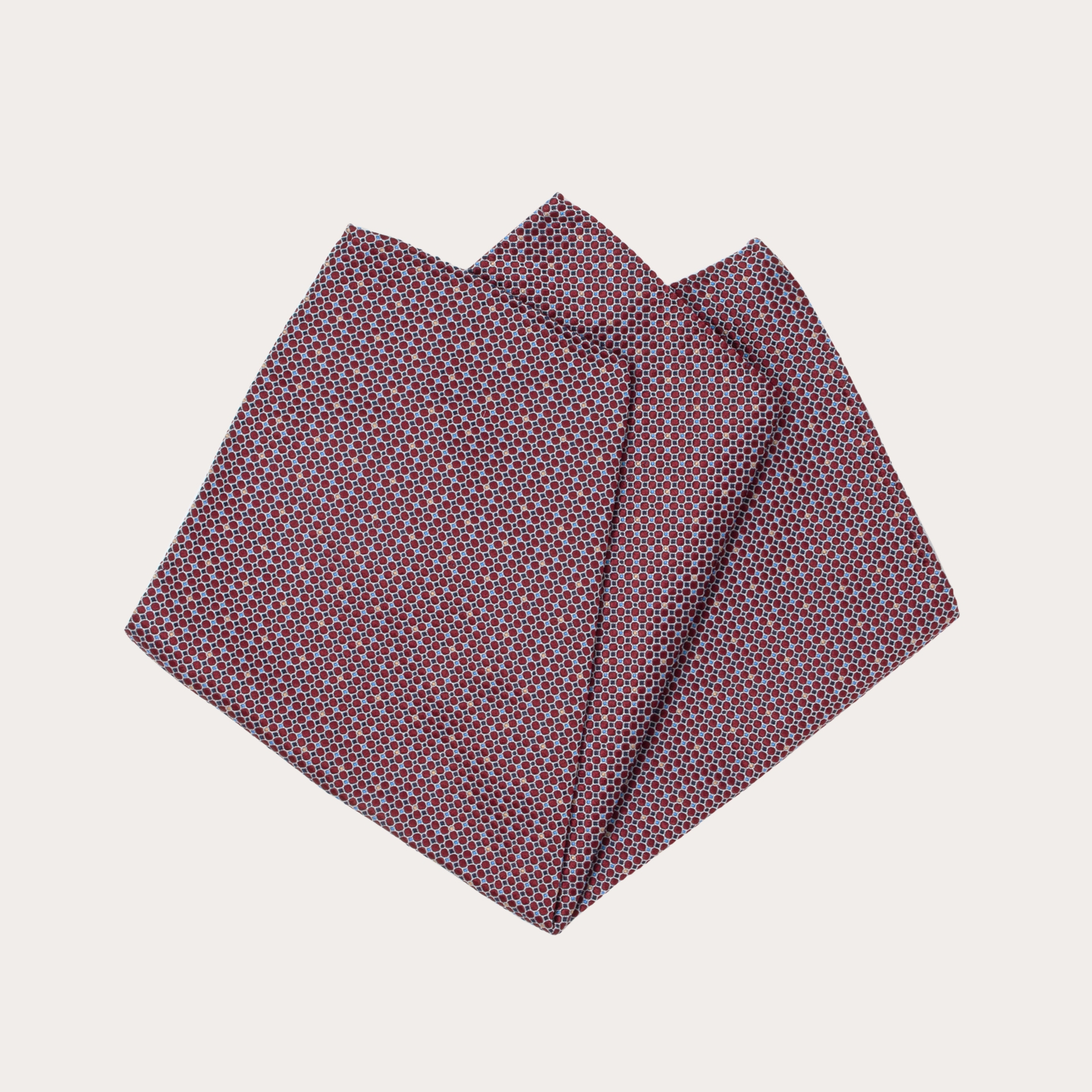 Pocket square bordeaux