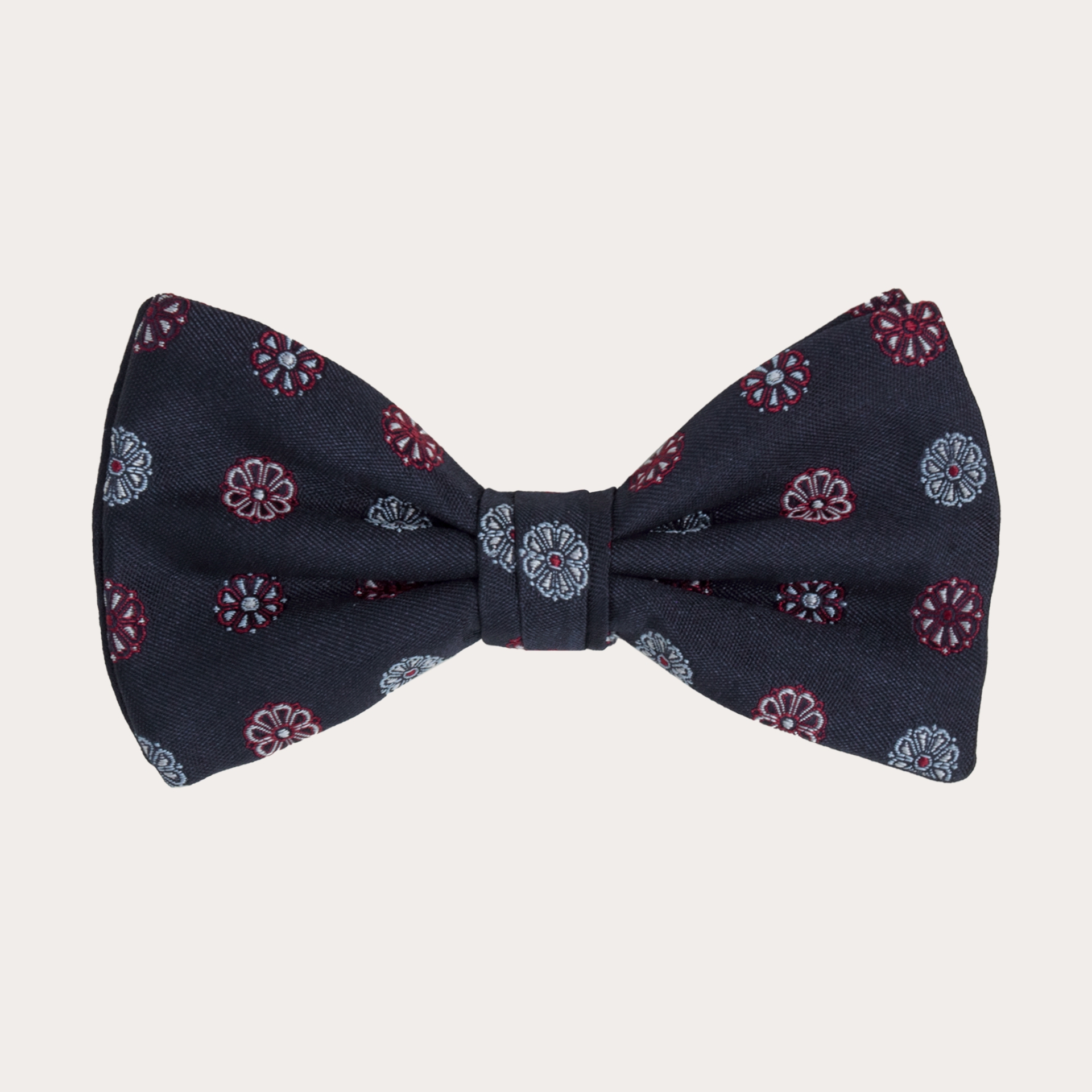 bow tie blue silk