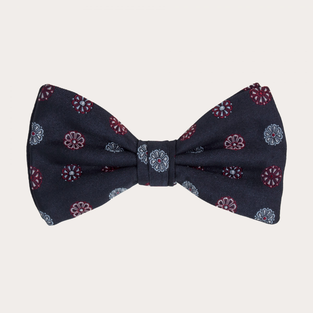 bow tie blue silk
