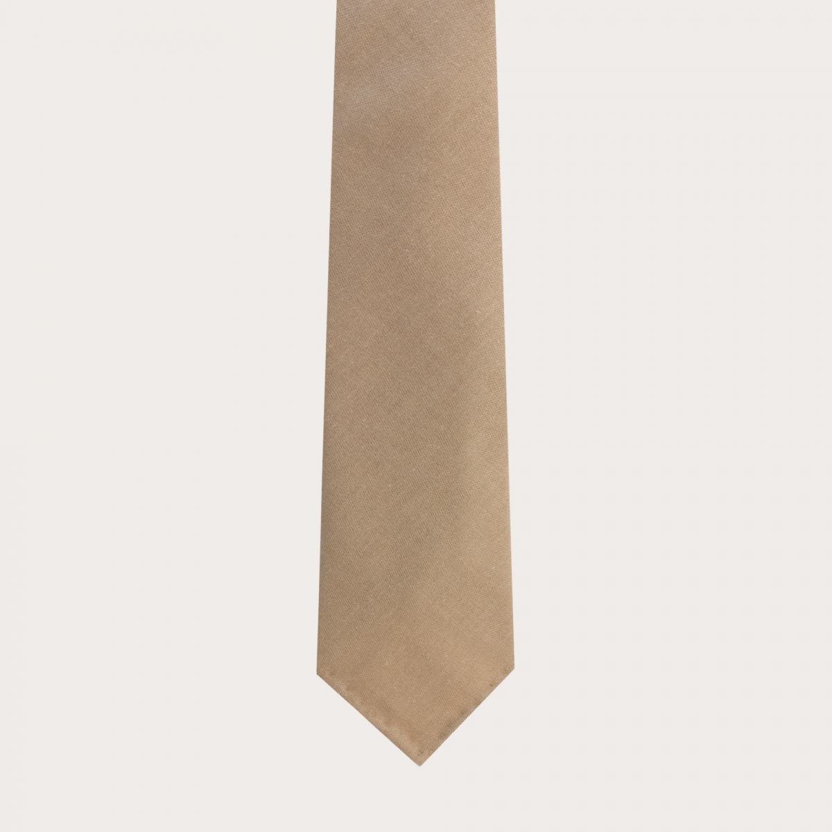 BRUCLE Ungefütterte Krawatte beige made in italy