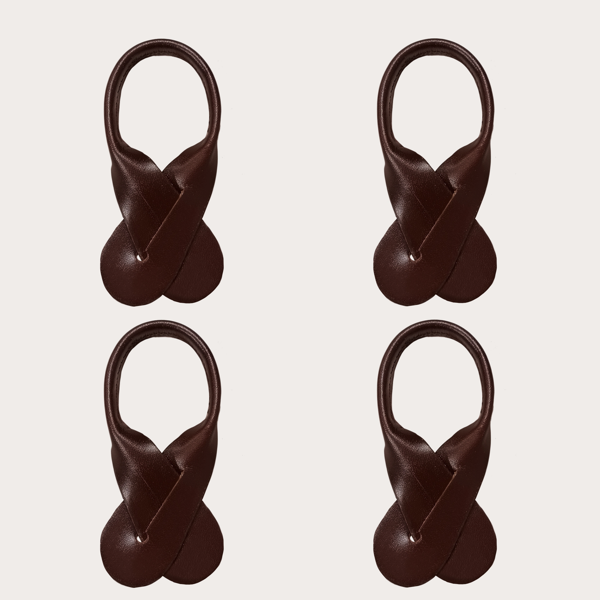 Baffi in pelle set 3 pz. colore nero