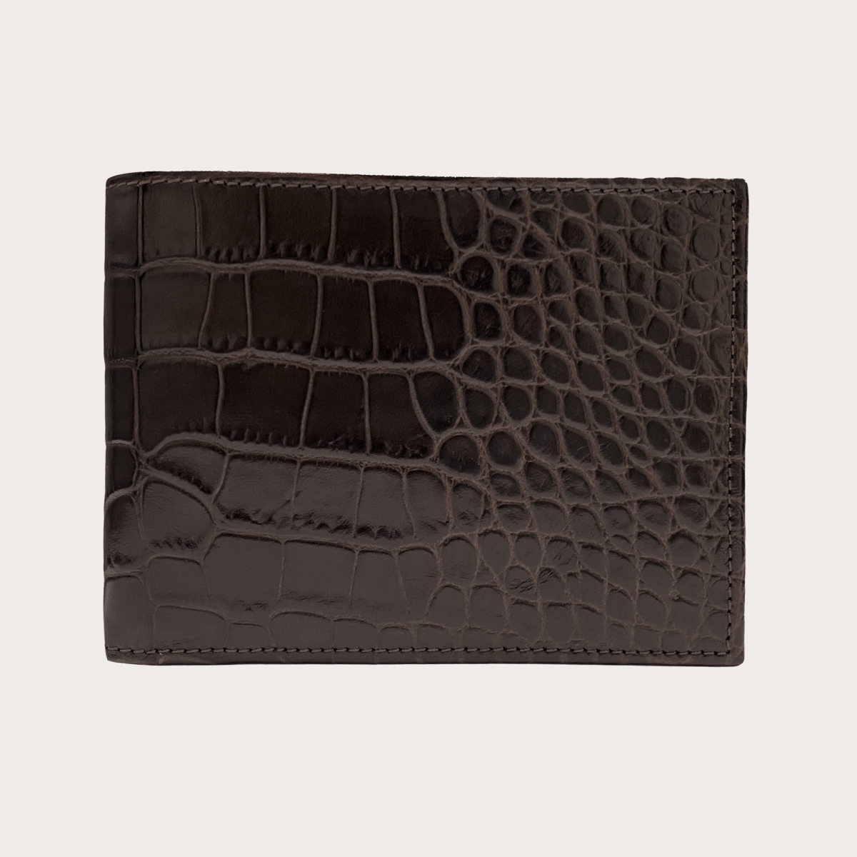 Portefeuille à rabat en cuir saffiano, noire