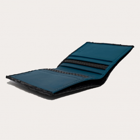 Portafoglio uomo in pelle con fermasoldi e portamonete