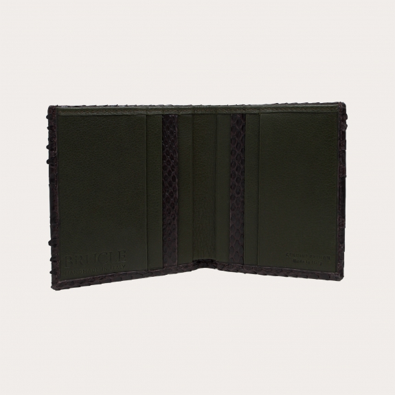 Portafoglio uomo in pelle con fermasoldi e portamonete