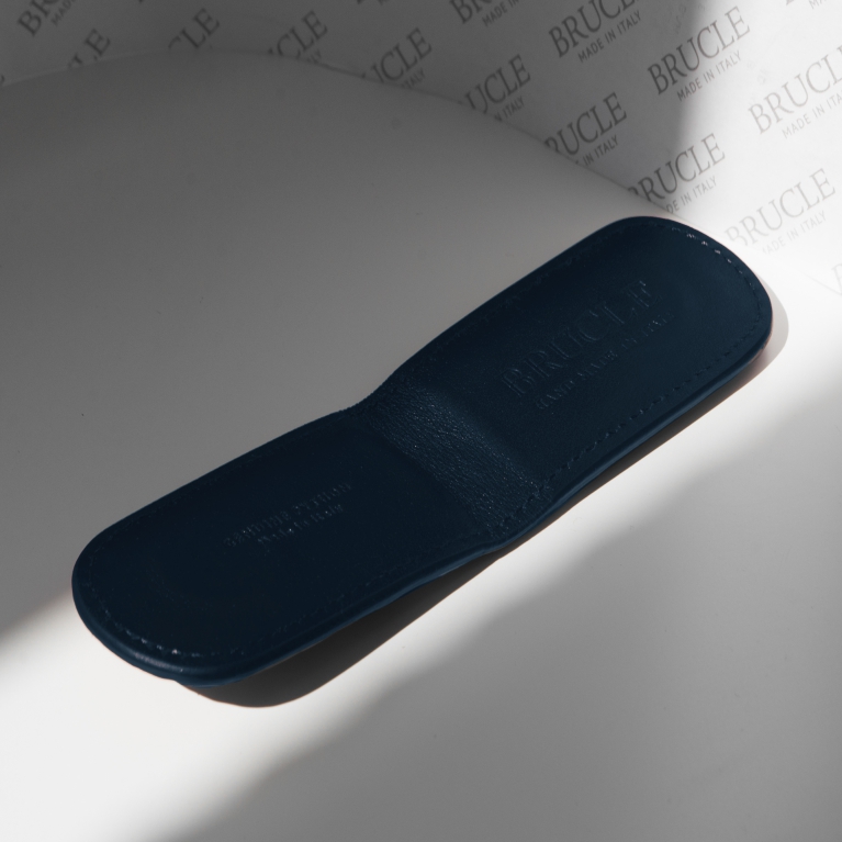 Pince à billets aimantée en véritable python violet multicolore