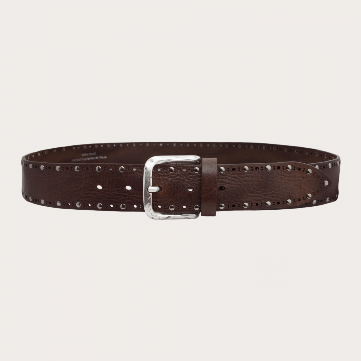 Ceinture De Sangle (sanglons) élastique Cuir De Luxe Mark Todd - Noir/Marron, Tailles 44 à 54