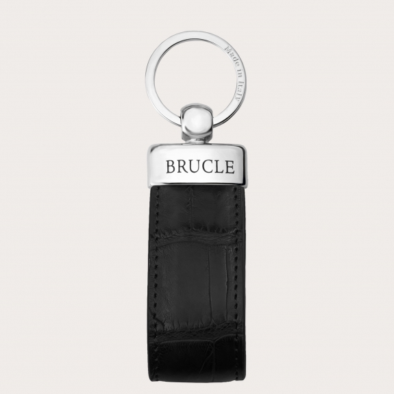 Classical key-ring genuin crocodile leather