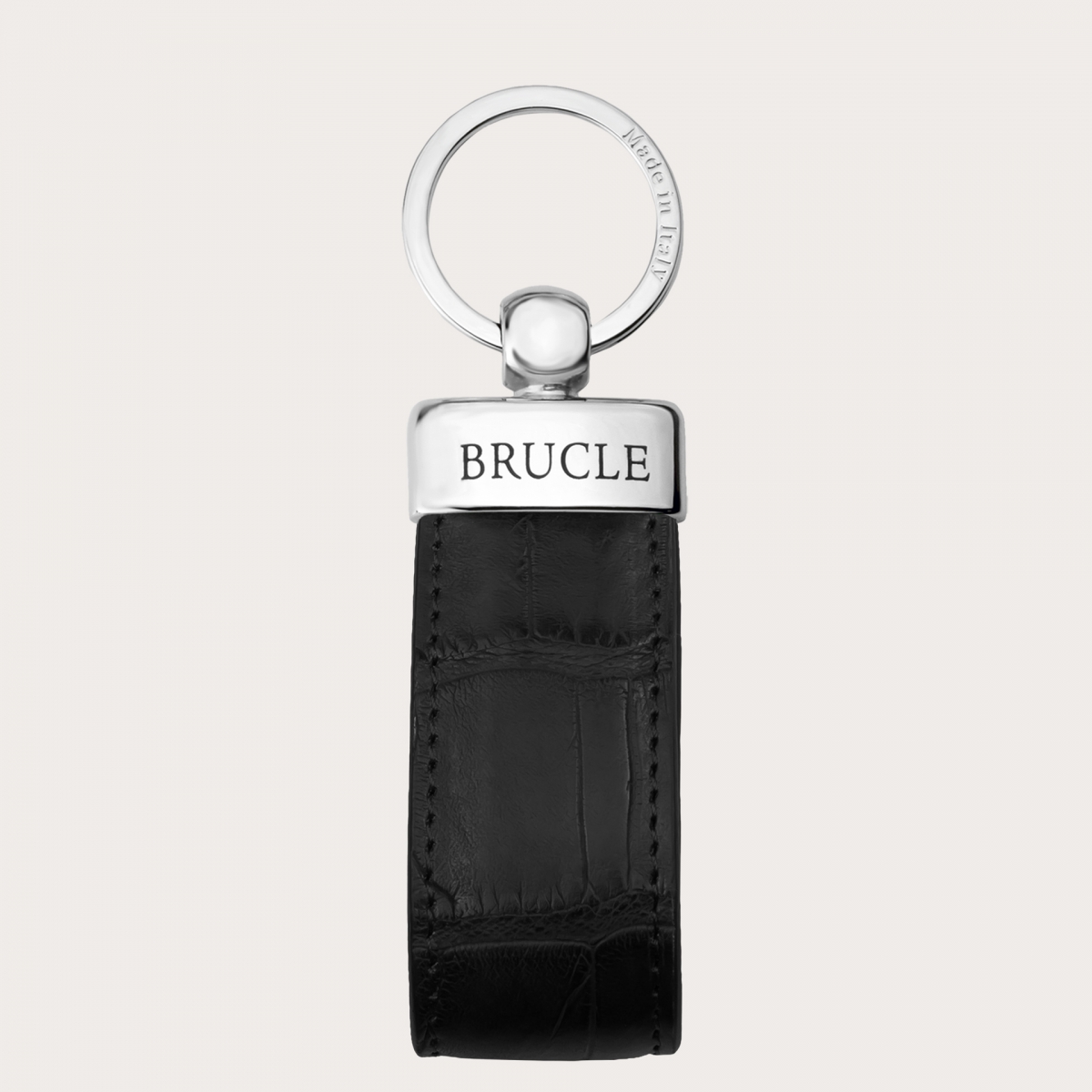 Classical key-ring genuin crocodile leather