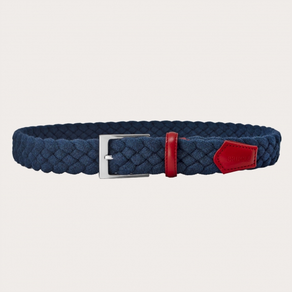 brucle braided elastic belt blue