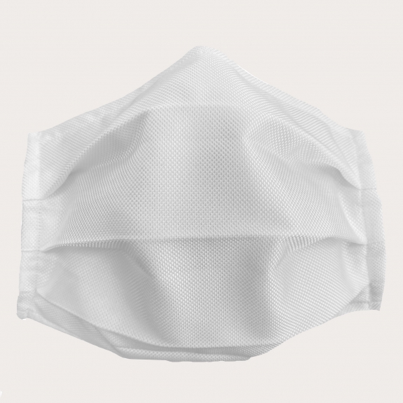 Wiederverwendbare schutzmasken stoffmasken seiden Weiß
