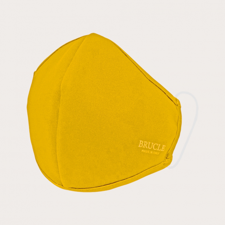 Fashion protective face mask vibrant yellow
