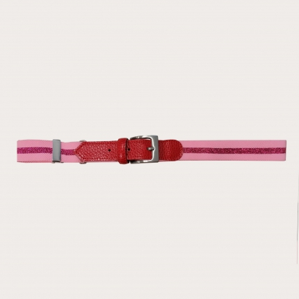 Cinturón rosa para niña