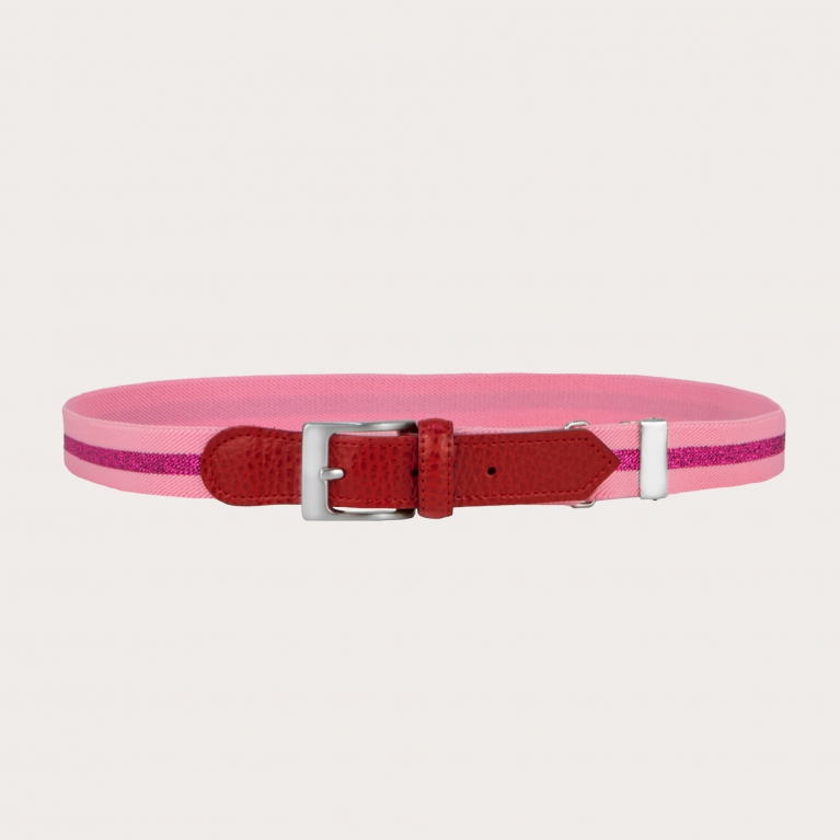 Cinturón rosa para niña