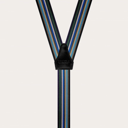 Hosenträger herren damen schmale gestreift mehrfarbige