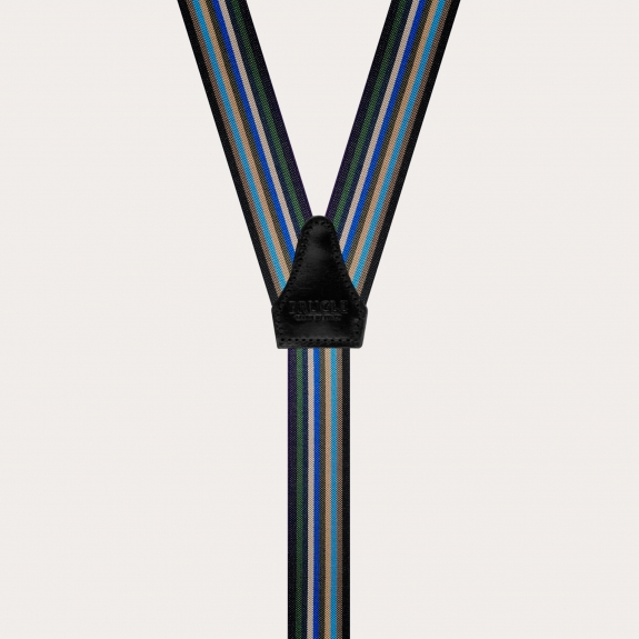 Bretelle sottili in raso nero