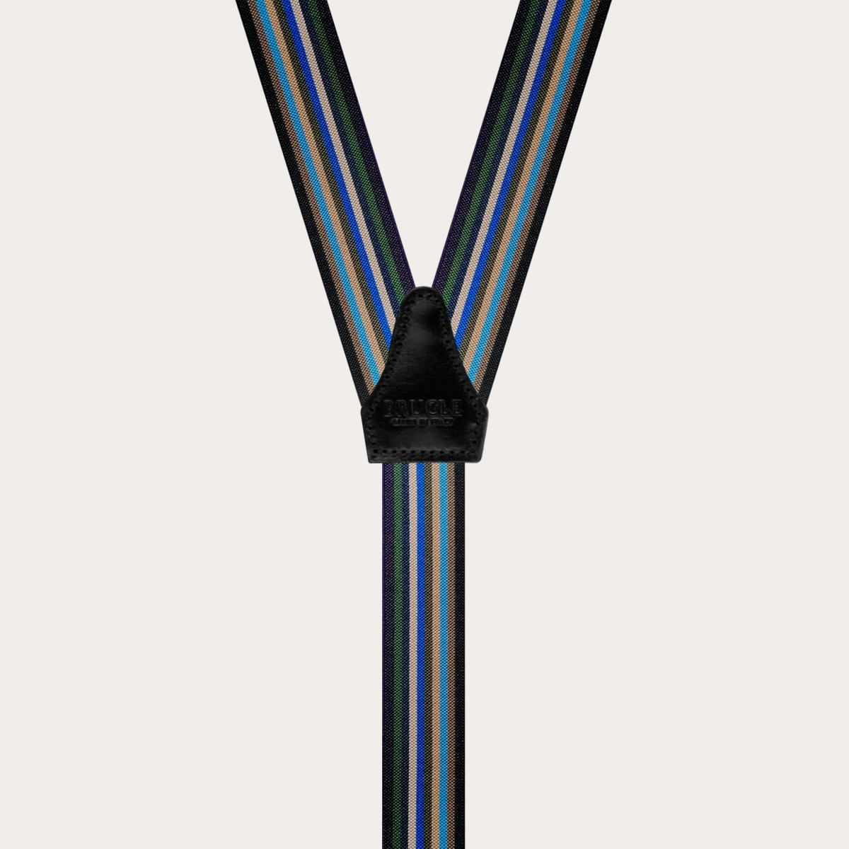 braces suspenders striped multicolored Brucle made in italy