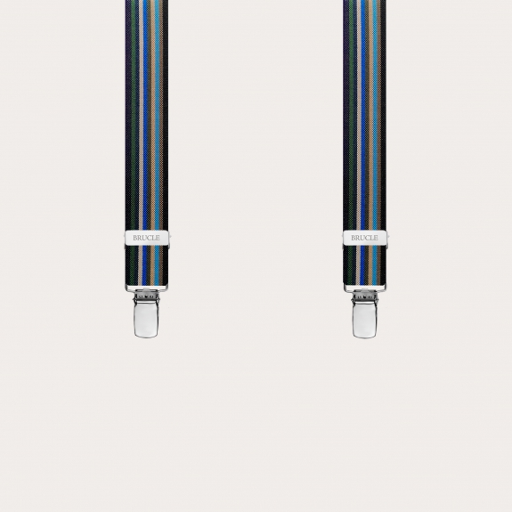 Hosenträger herren damen schmale gestreift mehrfarbige