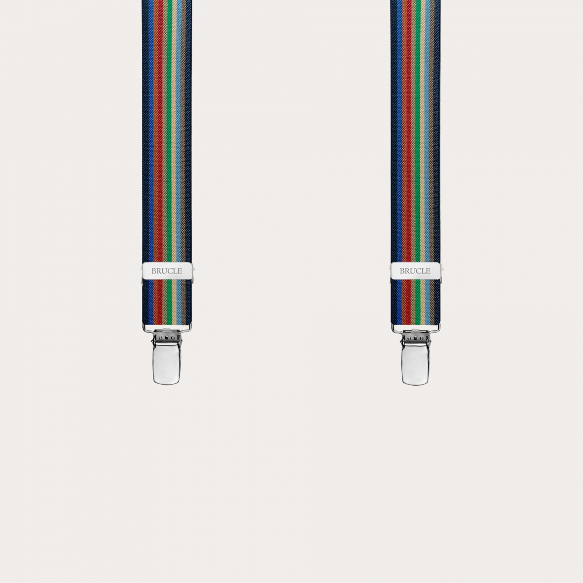 brucle braces suspenders rainbow striped
