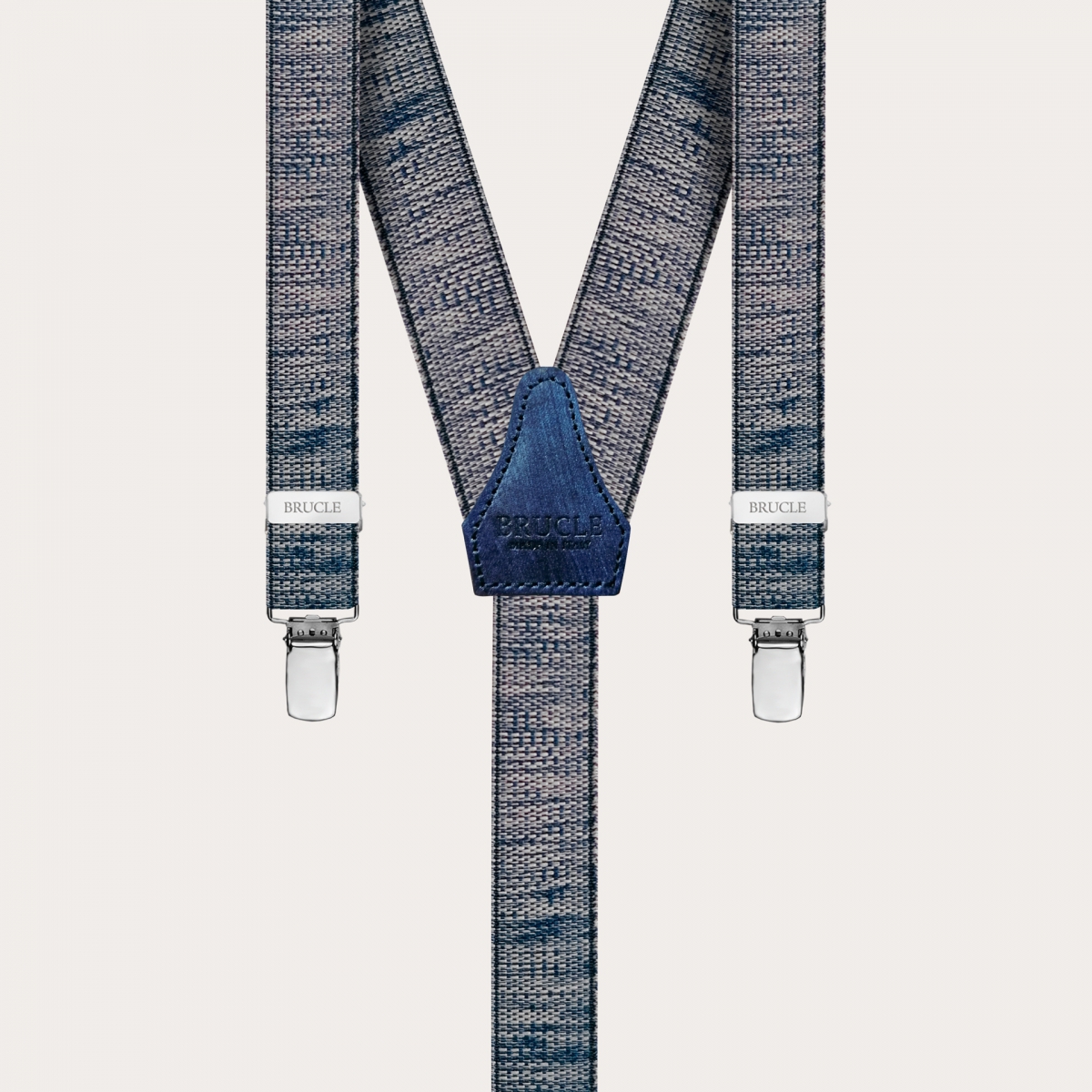 Bretelles fines delavè bleu, forme Y