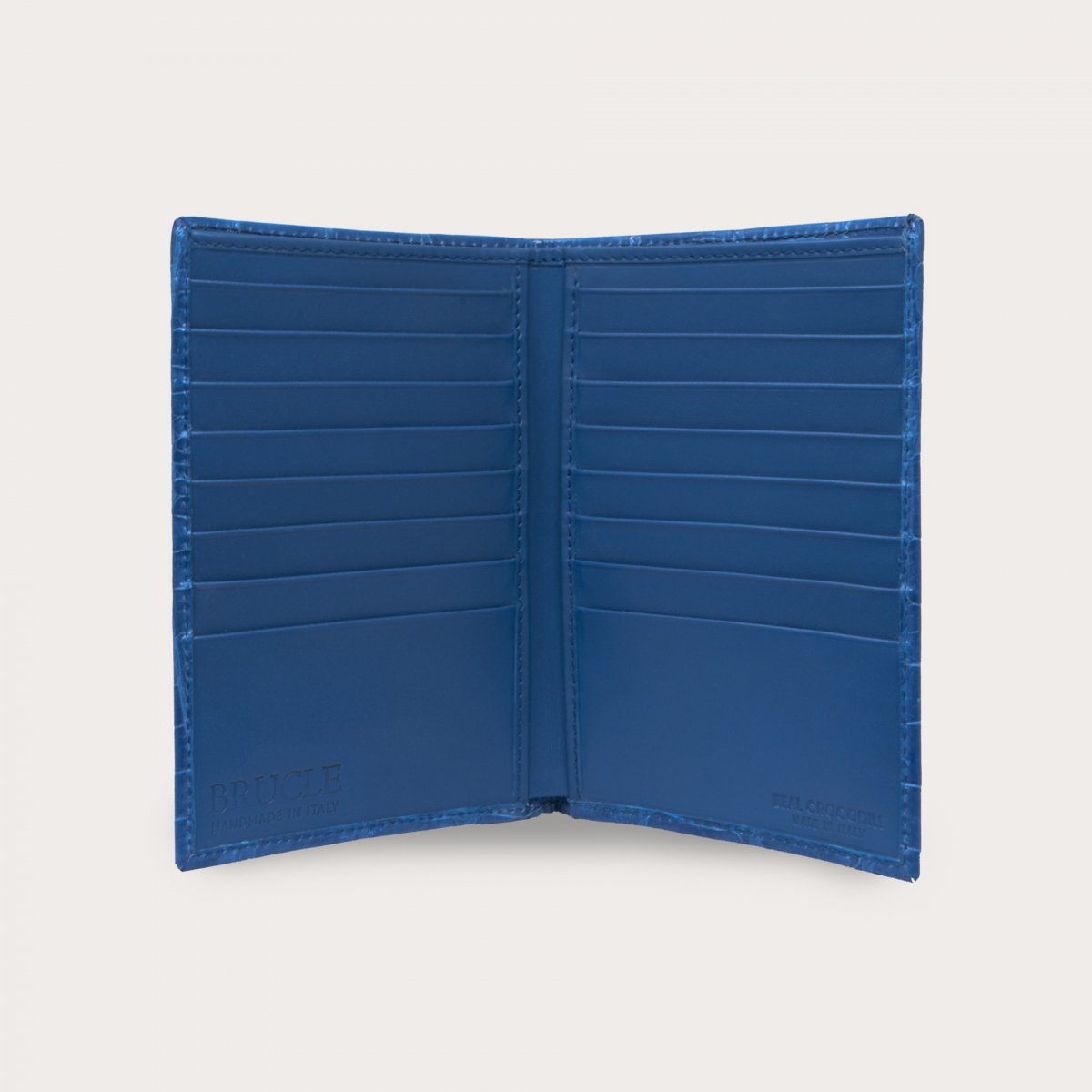 Cartera vertical para documentos en cocodrilo, rojo