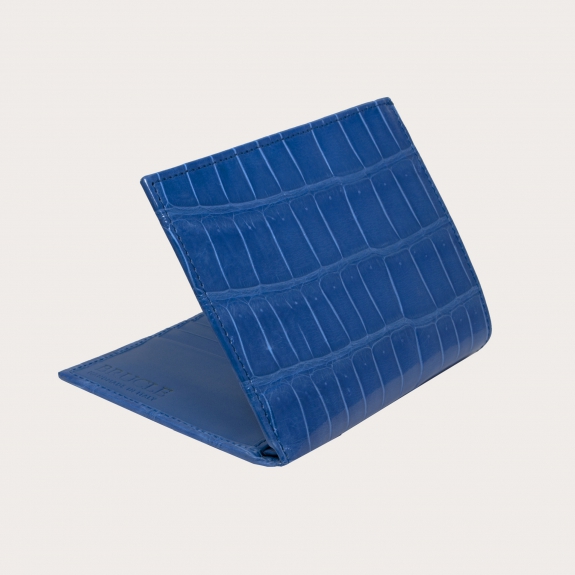 crocodile vertical wallet blue royal BRUCLE