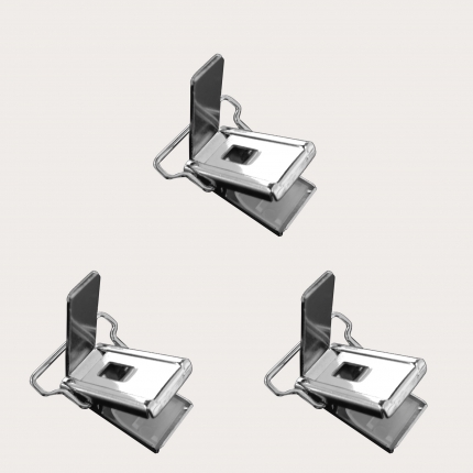 Replacement clip for suspenders with 25 mm connection - Set 3 pcs.
