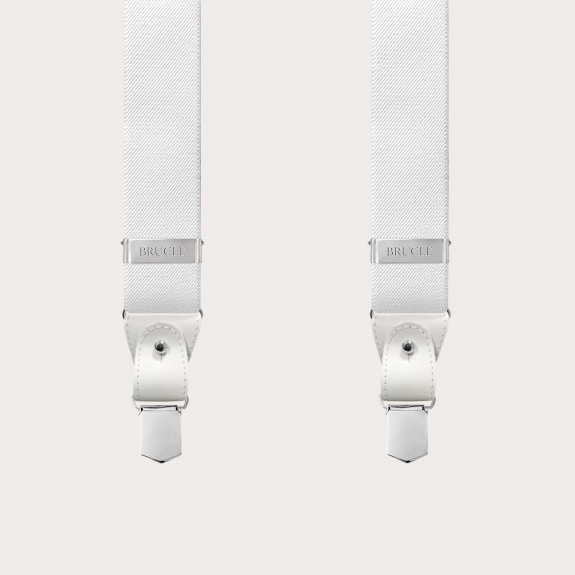 Braces suspenders white